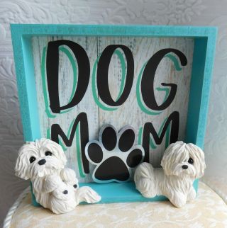 Coton De Tulear Dog Mom Gift 2019 Sculpture Clay By Raquel At Thewrc
