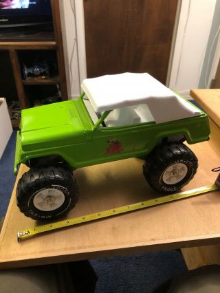 Vintage Tonka Toys Green Jeepster Stump Jumper Pressed Steel 49250 1970s Jeep