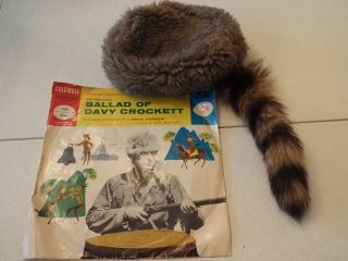 Columbia Rec Walt Disney Ballad Of Davy Crockett 78rpm J - 242,  Davy Crockett Hat