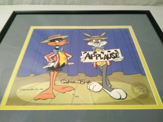 Daffy Duck / Bugs Bunny Animation Cel Signed By Chuck Jones / Limited Ed.  411 2