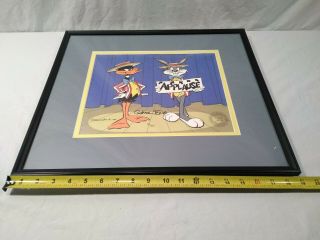 Daffy Duck / Bugs Bunny Animation Cel Signed By Chuck Jones / Limited Ed.  411 8