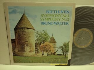 Walter Beethoven Symphony No.  1 & No.  2 Lp Japan Cbs Sony Remixed Master ^