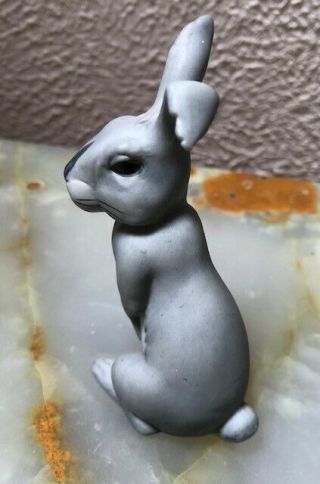 Royal Orleans Watership Down HOLLY Rabbit Figurine 1982 Floppy Ear Gray Bunny 7