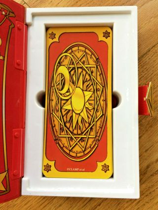 The Clow Captor Sakura 52 Tarot Cards in Plastic Clasp Book Box Cardcaptor 2