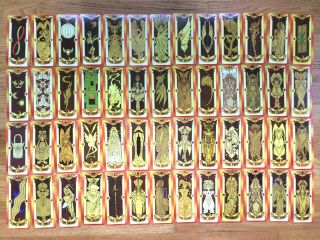 The Clow Captor Sakura 52 Tarot Cards in Plastic Clasp Book Box Cardcaptor 4