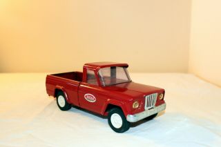 Vintage 1960.  Tonka Toy Truck.  Red Pick - Up,  Jeep Gladiator.