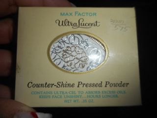 Vintage Max Factor Ulralucent Counter Shine Pressed Powder