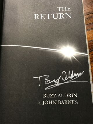 Buzz Aldrin Signed Auto Book The Return Apollo 11 Astronaut Second Man On Moon