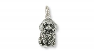 Poodle Charm Handmade Sterling Silver Dog Jewelry Pd43 - C