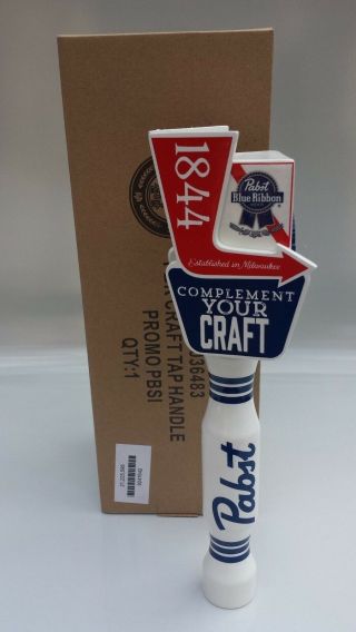 Pabst Beer Tap Handle - Compliment Your Craft - Brand Knob - S/h