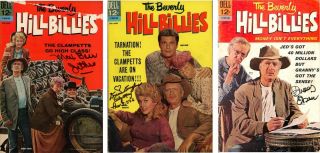 The Beverly Hillbillies Set Of Cast Signed Comic Books Psa/dna Coas Classic Tv