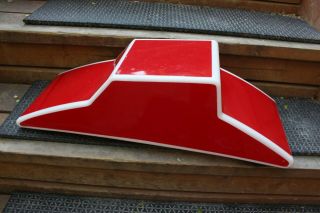 Pizza Hut Company Car Roof Topper Advertisement Sign Magnet Plastic Red White