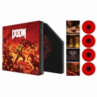 Doom 4 LP Box Set Vinyl Record Soundtrack Bethesda Slipmat VGM 2