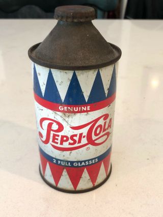 1950’s Pepsi Cola Soda Pop Cone Top Can