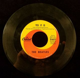 THE BEATLES - Ticket To Ride/Yes It Is - 45RPM Vinyl Record w Picture Sleeve 4