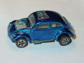 Hot Wheels Redline Us Custom Volkswagen Vw Bug - Blue Spectraflame,