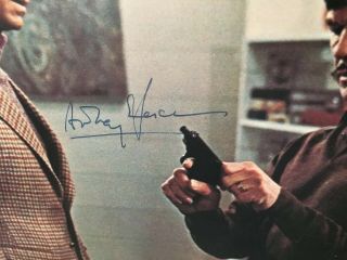 Anthony Perkins And Charles Bronson Signed Photo Actors “Death Wish” “Psycho” 2