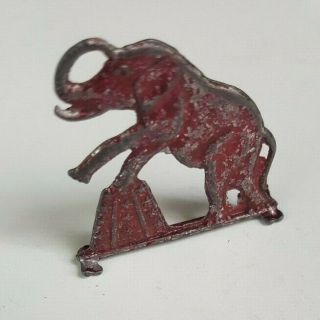 1918 Premium Cracker Jack Prize Elephant With Feet On Tub Toy Stand Up