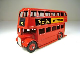 Dinky Toys 291 Leyland Double Deck Bus Exide Batteries