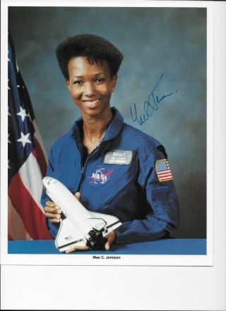 Dr.  Mae C.  Jemison - The First African - American Woman In Space Autographed 8x10