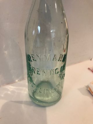 Reymann Brewing Co Wheeling Wv,  Clear Bottle,  Very