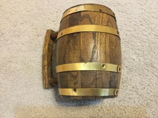 IROQUOIS BEER MUG wooden barrel style with insert 4