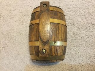 IROQUOIS BEER MUG wooden barrel style with insert 6