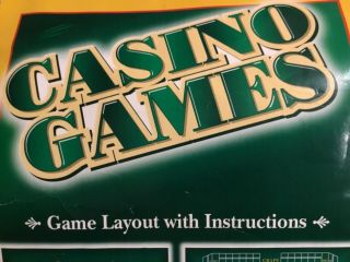 Green Felt Roulette Game Layout 36” x 72” with Instructions $33 2