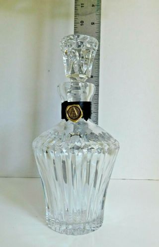 Glass Liquor Crystal Decanter With Stopper 24 Lead Crystal [ Made In Poland ]