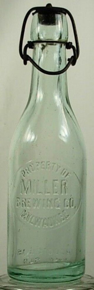 Miller Brewing Co Milwaukee Wisconsin Blob Top Beer Bottle