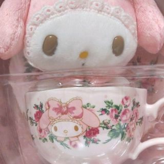 Sanrio My Melody x Laura Ashley Plush Doll & Tea Cup Saucer Set F/S Japan 2