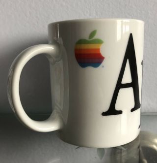 Apple Computer Rainbow Logo Mug Think Different Steve Jobs