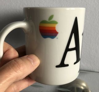 APPLE Computer Rainbow Logo Mug Think Different STEVE JOBS 4