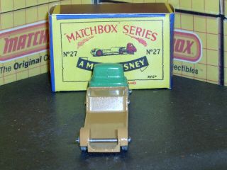 Matchbox Moko Lesney Bedford Low Loader 27 a2 MW braces SC4 EXC & crafted box 6