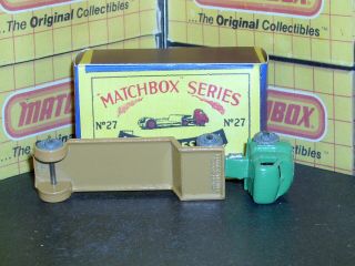 Matchbox Moko Lesney Bedford Low Loader 27 a2 MW braces SC4 EXC & crafted box 8
