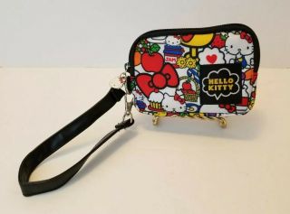 Hello Kitty Sanrio Camera Bag Small Wristlet Zippy Pouch