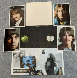 1968 The Beatles White Album 0056169 Apple Pmc 7068 Photos Poster Black Inners