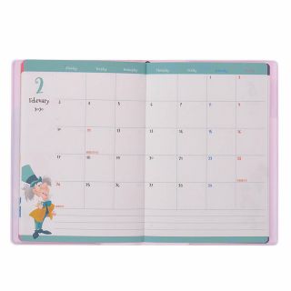 Alice in Wonderland 2020 Schedule Book A6 Monthly Disney Store Japan 4