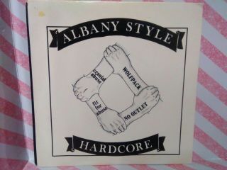 Albany Style Hardcore " V/a " 7 " 45 Vinyl Record Hardcore Wolfpack