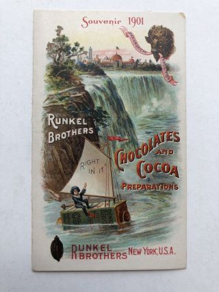Vintage 1901 Runkle Brothers Chocolates Ad From Pan American Exposition