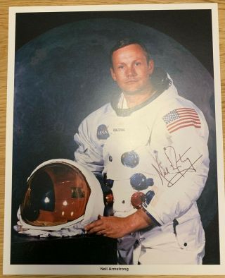 Neil Armstrong And Buzz Aldrin Autopenned Photos