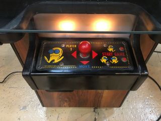 Bally Midway Ms.  Pac Man Cocktail Table Arcade Game With 2 Stools 5
