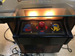 Bally Midway Ms.  Pac Man Cocktail Table Arcade Game With 2 Stools 6