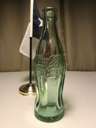 1923 Coca - Cola Hobbleskirt Coke " U As Tex " Bottle - Gatesville Texas