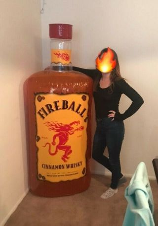 Fireball Whiskey - Giant 6 Foot Inflatable Bottle For Decor