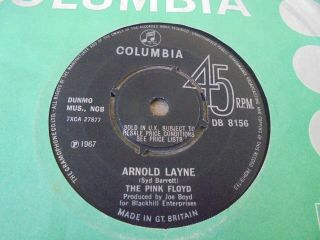 The Pink Floyd - Arnold Layne 1967 Uk 45 Columbia 1st Psych