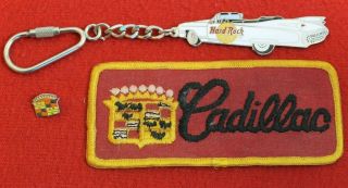 Cadillac Pin Hat Lapel Patch Key Chain Crest Emblem Accessory Eldorado Crest