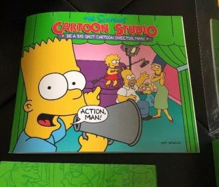 Vintage The Simpsons Cartoon Studio CD Rom (PC,  1996) - RARE 6