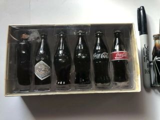 1998 Coca - Cola The Evolution of the Contour Mini Bottle Set of 6 Real Liquid 4