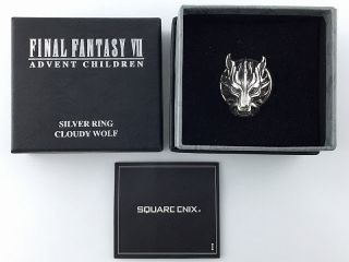 Final Fantasy Vii Silver 925 Ring Cloudy Wolf Official Square Enix Size 23